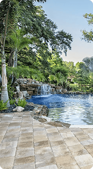 Pressure washing patio
