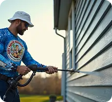 House siding cleaning service by City Power Washing